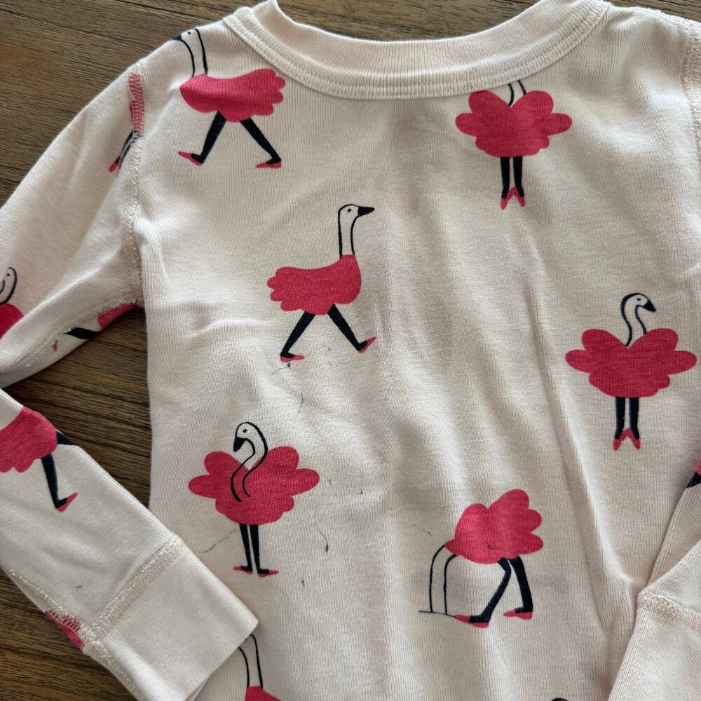 Hanna Andersson Flamingo Pajamas - Size 3T - Picture 5 of 5